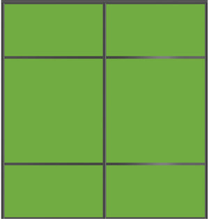 Custom Sliding Black Aluminum Doors - Style 10 - 2 doors - Lime Green Glass - Doors and Beyond