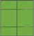 Custom Sliding Black Aluminum Doors - Style 10 - 2 doors  - Lime Green Glass