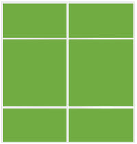 Custom Sliding White Aluminum Doors - Style 10 - 2 doors - Lime Green Glass - Doors and Beyond