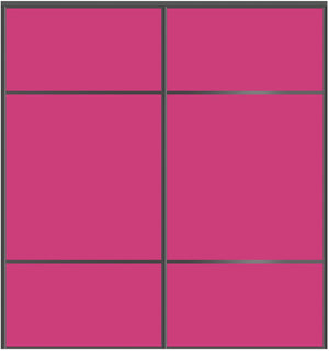 Custom Sliding Black Aluminum Doors - Style 10 - 2 doors  - Pink Glass - Doors and Beyond