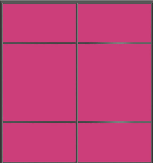 Custom Sliding Black Aluminum Doors - Style 10 - 2 doors  - Pink Glass - Doors and Beyond