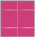 Custom Sliding Aluminum Doors - Style 10 - 2 doors  - Pink Glass
