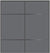 Custom Sliding Black Aluminum Doors - Style 10 - 2 doors  - Silver Gray Glass
