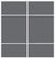 Custom Sliding White Aluminum Doors - Style 10 - 2 doors  - Silver Gray Glass