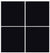 Custom Sliding White Aluminum Doors - Style 02 - 2 doors  - Black Glass
