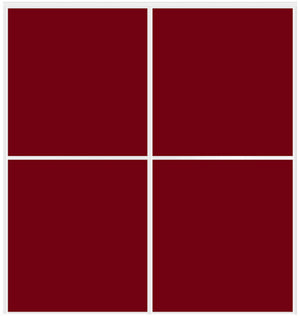 Custom Sliding White Aluminum Doors - Style 02 - 2 doors - Burgundy Glass - Doors and Beyond