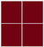 Custom Sliding White Aluminum Doors - Style 02 - 2 doors  - Burgundy Glass