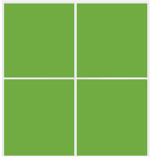 Custom Sliding White Aluminum Doors - Style 02 - 2 doors - Lime Green Glass - Doors and Beyond