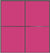 Custom Sliding Black Aluminum Doors - Style 02 - 2 doors  - Pink Glass