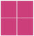 Custom Sliding White Aluminum Doors - Style 02 - 2 doors  - Pink Glass
