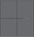 Custom Sliding Black Aluminum Doors - Style 02 - 2 doors  - Silver Gray Glass
