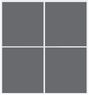 Custom Sliding White Aluminum Doors - Style 02 - 2 doors - Silver Gray Glass - Doors and Beyond