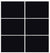 Custom Sliding White Aluminum Doors - Style 03 - 2 doors  - Black Glass