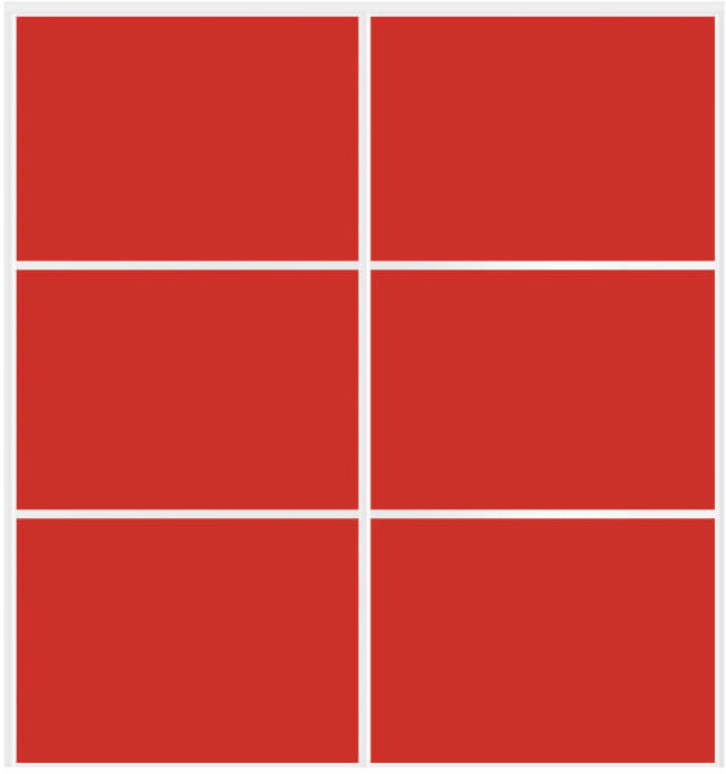 Custom Sliding White Aluminum Doors - Style 03 - 2 doors - Light Red Glass - Doors and Beyond