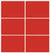 Custom Sliding White Aluminum Doors - Style 03 - 2 doors  - Light Red Glass