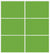 Custom Sliding White Aluminum Doors - Style 03 - 2 doors  - Lime Green Glass