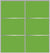 Custom Sliding Aluminum Doors - Style 03 - 2 doors  - Lime Green Glass