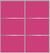 Custom Sliding Aluminum Doors - Style 03 - 2 doors  - Pink Glass
