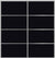 Custom Sliding Aluminum Doors - Style 04 - 2 doors  - Black Glass