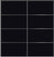 Custom Sliding Black Aluminum Doors - Style 04 - 2 doors  - Black Glass