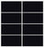 Custom Sliding White Aluminum Doors - Style 04 - 2 doors  - Black Glass