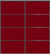 Custom Sliding Black Aluminum Doors - Style 04 - 2 doors  - Burgundy Glass