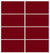 Custom Sliding White Aluminum Doors - Style 04 - 2 doors  - Burgundy Glass