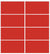 Custom Sliding White Aluminum Doors - Style 04 - 2 doors  - Light Red Glass