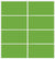 Custom Sliding White Aluminum Doors - Style 04 - 2 doors  - Lime Green Glass