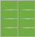 Custom Sliding Aluminum Doors - Style 04 - 2 doors  - Lime Green Glass