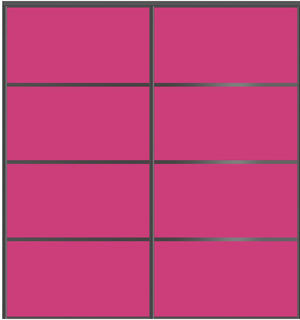 Custom Sliding Black Aluminum Doors - Style 04 - 2 doors  - Pink Glass - Doors and Beyond