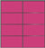 Custom Sliding Black Aluminum Doors - Style 04 - 2 doors  - Pink Glass