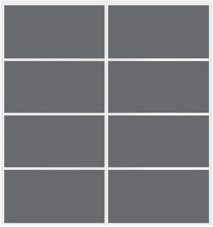 Custom Sliding White Aluminum Doors - Style 04 - 2 doors - Silver Gray Glass - Doors and Beyond