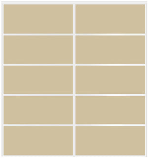 Custom Sliding White Aluminum Doors - Style 05 - 2 doors - Beige Glass - Doors and Beyond