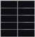 Custom Sliding Aluminum Doors - Style 05 - 2 doors  - Black Glass