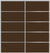 Custom Sliding Aluminum Doors - Style 05 - 2 doors  - Brown Glass