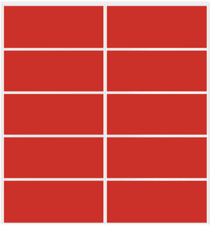 Custom Sliding White Aluminum Doors - Style 05 - 2 doors - Light Red Glass - Doors and Beyond
