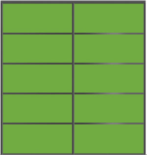 Custom Sliding Black Aluminum Doors - Style 05 - 2 doors - Lime Green Glass - Doors and Beyond