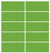Custom Sliding White Aluminum Doors - Style 05 - 2 doors  - Lime Green Glass