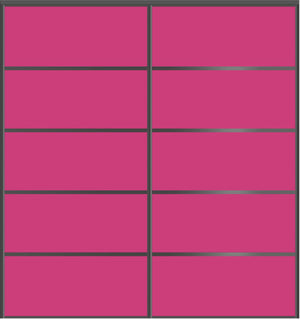 Custom Sliding Black Aluminum Doors - Style 05 - 2 doors  - Pink Glass - Doors and Beyond