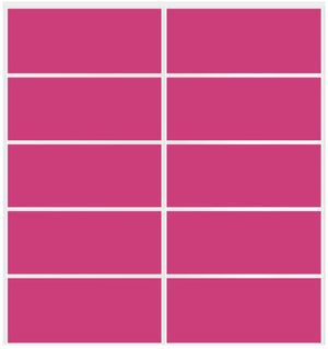 Custom Sliding White Aluminum Doors - Style 05 - 2 doors  - Pink Glass - Doors and Beyond