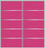 Custom Sliding Aluminum Doors - Style 05 - 2 doors  - Pink Glass