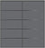 Custom Sliding Black Aluminum Doors - Style 05 - 2 doors  - Silver Gray Glass