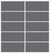 Custom Sliding White Aluminum Doors - Style 05 - 2 doors  - Silver Gray Glass