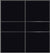 Custom Sliding Black Aluminum Doors - Style 06 - 2 doors  - Black Glass
