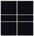 Custom Sliding White Aluminum Doors - Style 06 - 2 doors  - Black Glass