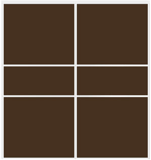 Custom Sliding White Aluminum Doors - Style 06 - 2 doors - Brown Glass - Doors and Beyond