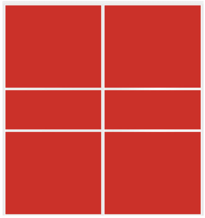 Custom Sliding White Aluminum Doors - Style 06 - 2 doors - Light Red Glass - Doors and Beyond