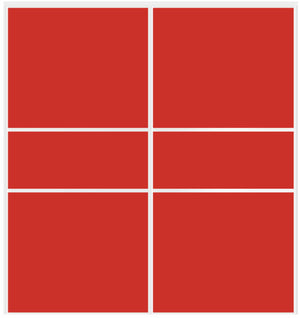 Custom Sliding White Aluminum Doors - Style 06 - 2 doors - Light Red Glass - Doors and Beyond