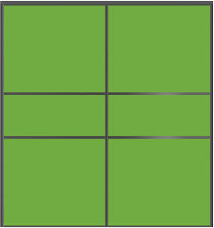 Custom Sliding Black Aluminum Doors - Style 06 - 2 doors - Lime Green Glass - Doors and Beyond